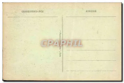 Cena de apocalipse com esqueletos e demônios — Composição de M. Léopold Cenni — editor «Phototype Vaucelle» Paris — Verso