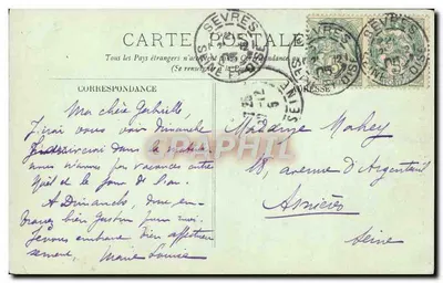 Paryż — Katedra Notre-Dame — Jedna z Chimery — LL. — nr 133 — Rewers