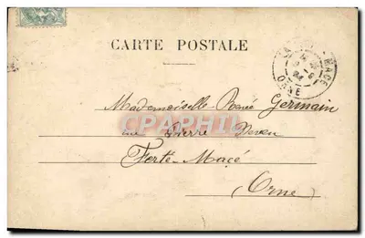 Scène de vie — femme endormie et groupe en arrière-plan — éditeur : mill. Baryons, n° 3080/0 — Verso