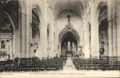 Interior da Igreja de São Luís — Nogent-sur-Seine (Aube) — Coleção Maitre