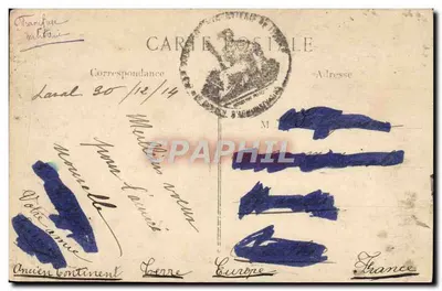 Fontanna ogrodu Partii — Promenada — La Val (Mayenne) — J. Sorel, wydawca, Rennes — Rewers