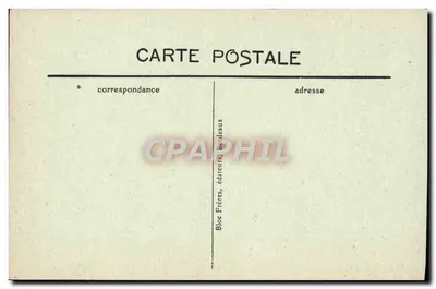 Luchon — Torre de Castelvieil — editor Bloé Frères, Bordeaux — Verso