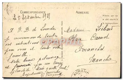 Lourdes — Bazylika i Matka Boża Złotowłosa — Wydawca Lourdes, n°86 — Rewers