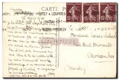 Lourdes — Bazylika — Wydawnictwo Grands Magasins de la Capéenne, nr 37 — Rewers