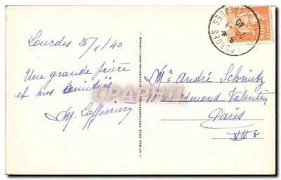 Lourdes — Las piscinas y Place de la Grotte — n°358 — Reverso