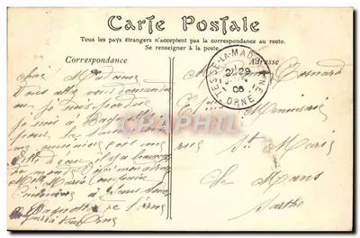 Bagnoles-de-l'Orne — O Parque do Estabelecimento Termal — Editor não identificado, n° 54 — Verso