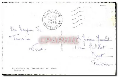Zamek Chaumont — XV wiek — Wydawnictwo Attigny — Rewers