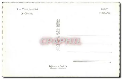 Zamek — Vitré (Ille-et-Vilaine) — Wydawnictwo Caby — Rewers