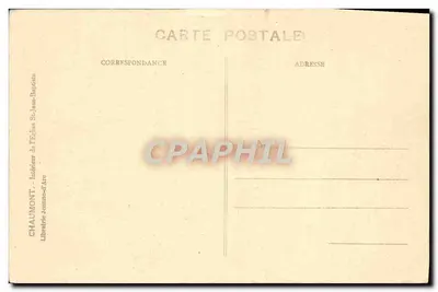 Interior da Igreja de São João Batista em Chaumont — Livraria Jeanne-d'Arc — Verso