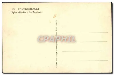 Fontgombault — A Igreja Abacial — Edição da Abadia de Fontgombault — Verso