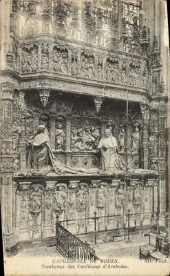 Katedra w Rouen — Groby Kardynałów z Amboise — ND. Fot.