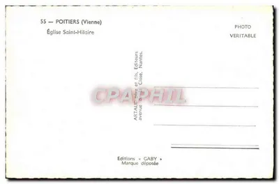 Iglesia de San Hilario — Poitiers (Vienne) — Ediciones Gaby — Reverso