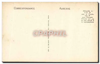 Castelo de Cheverny — Lareira do grande Salão — Editor Levé e Nélabuin, Paris, n° 294 — Verso