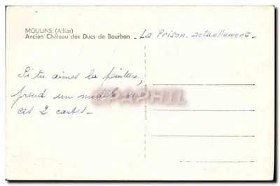 Moulins (Allier) — Stary Zamek Duków Bourbon — wydawca Cim — Rewers