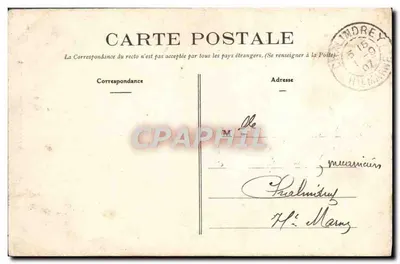 Saumur — Zamek, Schody honorowe — Dando-Berry, Londyn - 336 — Rewers