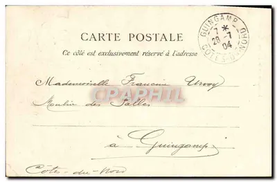 Ministério da Guerra — Facha — E. L. D., Paris, n° 259 — Verso