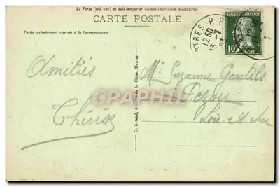 Chartres — Katedra — Obramowanie chóru — Wydawca G. Arand, nr 33 — Rewers
