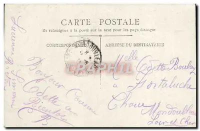 Vals-les-Bains — Vista Geral — Impressor G. Gilette, N°1 — Verso