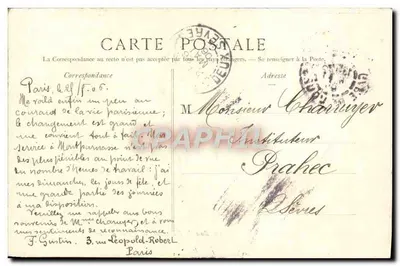 Bois de Boulogne — Embarkation du Lac — Co. Gustin, P. Marminse, Paris — Verso