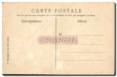 Vista de vinhedos e de um muro de contenção — A. Mauguignon, imp.-édit. Javisy — Verso
