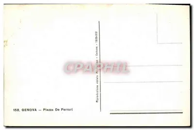 Genova — Piazza De Ferrari — wydawca M. Colasso, nr 158 — Rewers
