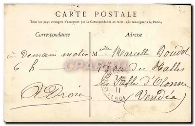 LOURDES — Grotta di Santa Madeleine — Ed. F. V. — Verso