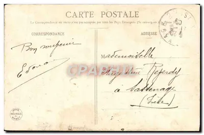 Młoda kobieta z bukietem — Marzenie — Wydawnictwo Bergeret, Cliché Walery — Rewers