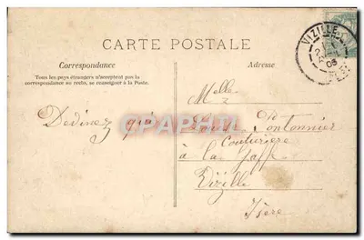 Młoda kobieta trzymająca ozdobny koszyk — A.N. PARIS n°337 — Rewers