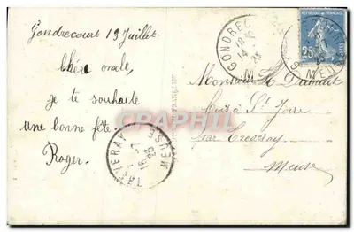 Bom aniversário — cena romântica e paisagem — Furia 1178 — Verso