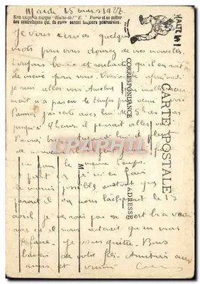 Les Cinq Sens du Soldat — scène de cantine — E.R. PARIS (Modèle dépôs.) — Rewers