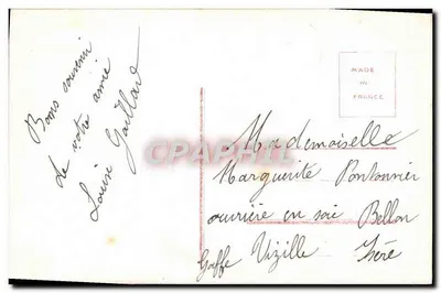 Casal em traje da época — Boa Ano — UNION, n° 248 — Verso