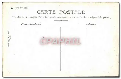 Homenagem a Maria — Stebbing Fot. — Série N° 1053, Marca "ÉTOILE" Paris — Verso