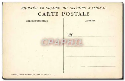 Mulher com criança — cena de guerra — Helfaine 1915 — Verso