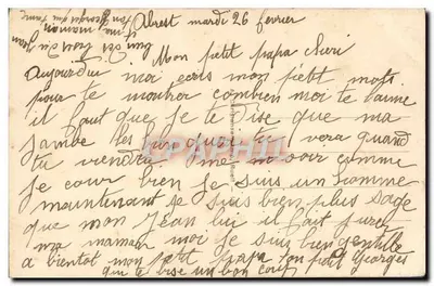 Dwa dzieci — miła scena — REX 614 — Rewers