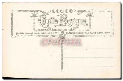 Pescador com cesta e rede — Ch. Rougssan, n°3107 — Verso