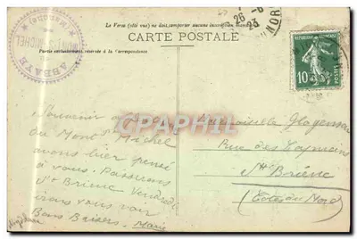 Mont-Saint-Michel — O Promenoir (século XII) — J.P. - 59 - Edição especial na Abadia — Verso