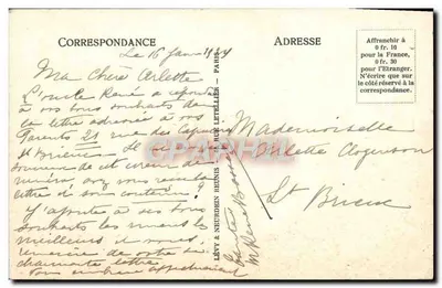La Côte d'Azur — Ogród z kwiatami — LL — Rewers