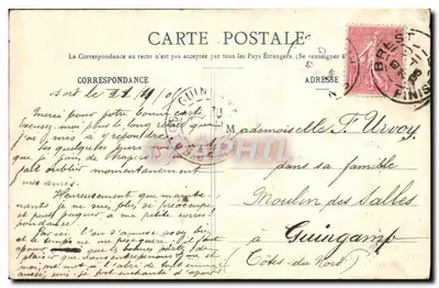 Zerstörer Donnais — Bretagne — Verlag Lefebvre & Jourdan, n°835 — Rückseite