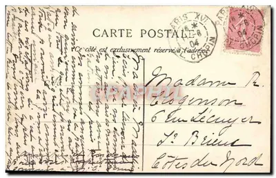 Lisieux en zijn omgeving — Kasteel van Saint-Germain-de-Livet — uitgever La Normandie, n°1 — Achterkant