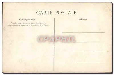 Pałac w Éporcé (Sarthe) — widok pałacu z okrągłą wieżą i sosnami — wydawca L. L. M. Salle des Dépêches — Rewers