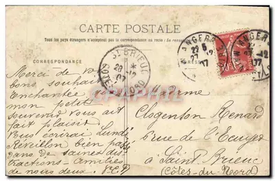 Angers — Katastrofa mostu Basse-Chaine podczas przejazdu 11. Léger (16 kwietnia 1850) — L. V. pbot. — Rewers