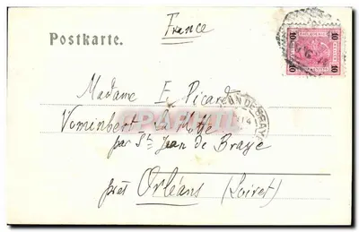 Złote dachy i miastowy wieżowiec — Innsbruck — Stern & Co. Berlin, 1903 — Rewers