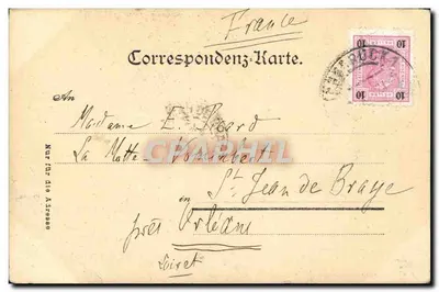 Stara pocztówka Innsbruck Stare Miasto — Rewers