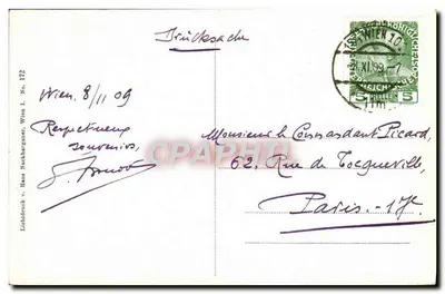 Viena - Parlamento — editor: Liebdruck v. Hans Nachbargauer, Viena I, Número 172 — Verso