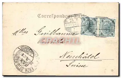 Wetterkogel — cume rochoso com duas pessoas — editor desconhecido, número de série não visível — Verso
