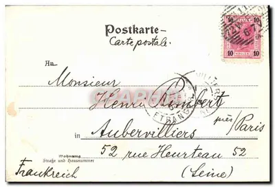 Burg-Ring z k. k. Hofmuseen, Parlamentem i Rathaus — Wiedeń I — C. Ledermann jr. n° 434 — Rewers