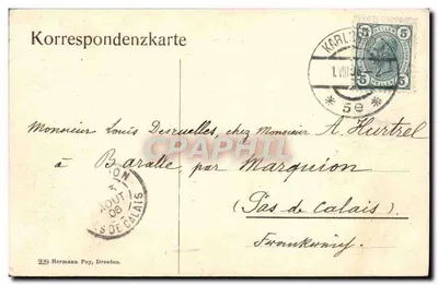 Karlsbad. Wielki Hotel „Pupp“. Plac Kawiarni. — Rewers