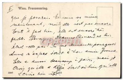 Wiedeń — Franzensring — wydawca Gr. m. Wien, nr 23047 — Rewers