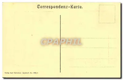 Karlsbad, Velha Planície com o Salto das Cerejas — Editora Karl Steinhaus, N.º 900/14 — Verso