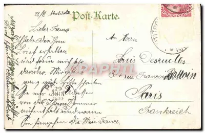 Bund der Deutschen Nordmährens — Michel, wach auf! Dass man im Schlaf dich nicht verkauf'! — Hans Kaufmann, editor Niederwald Denkmal — Verso
